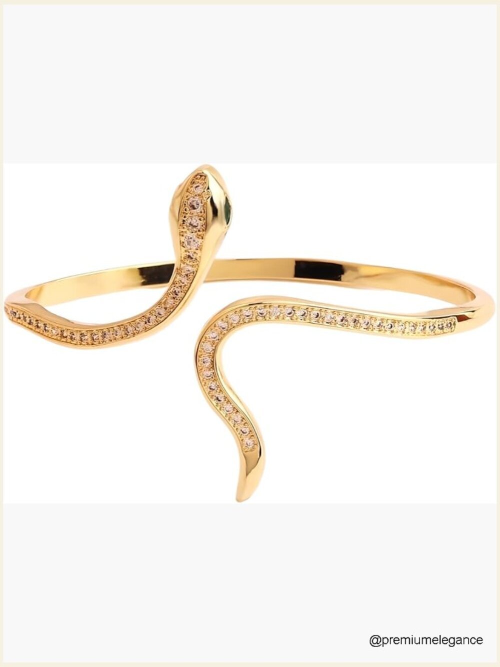 Medusa Snake Charm Bangle Bracelet Adjustable Cuff Jewelry